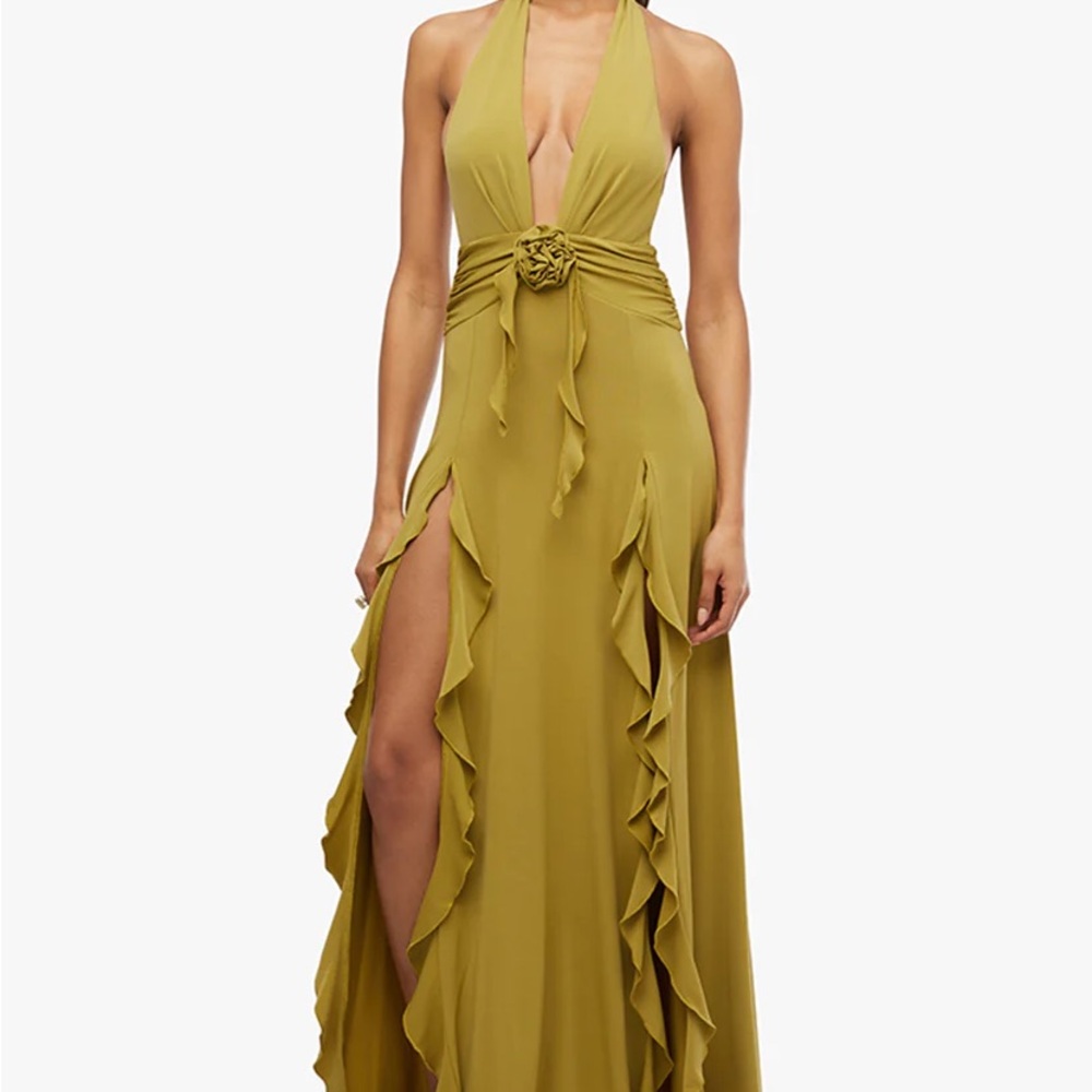 WeWoreWhat Olive Maxi Dress